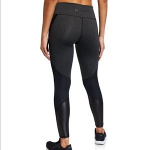 BCBG Charcoal Highwaisted Perforated Mesh Leggings